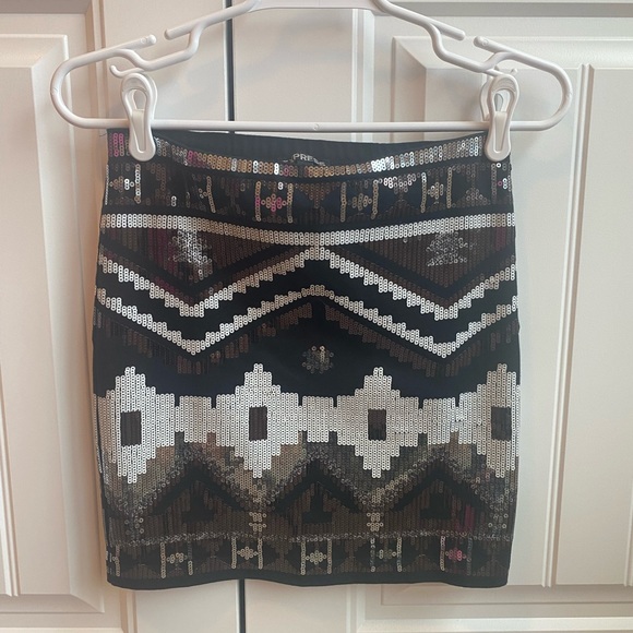 EXPRESS sequin mini skirt size XS - Picture 2 of 4